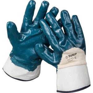 Перчатки рабочие с нитриловым покрытием ЗУБР 11271-M