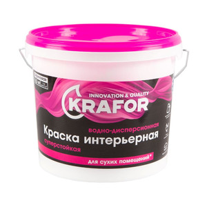 Краска ВД Krafor интер.суперстойкая 3 кг роз